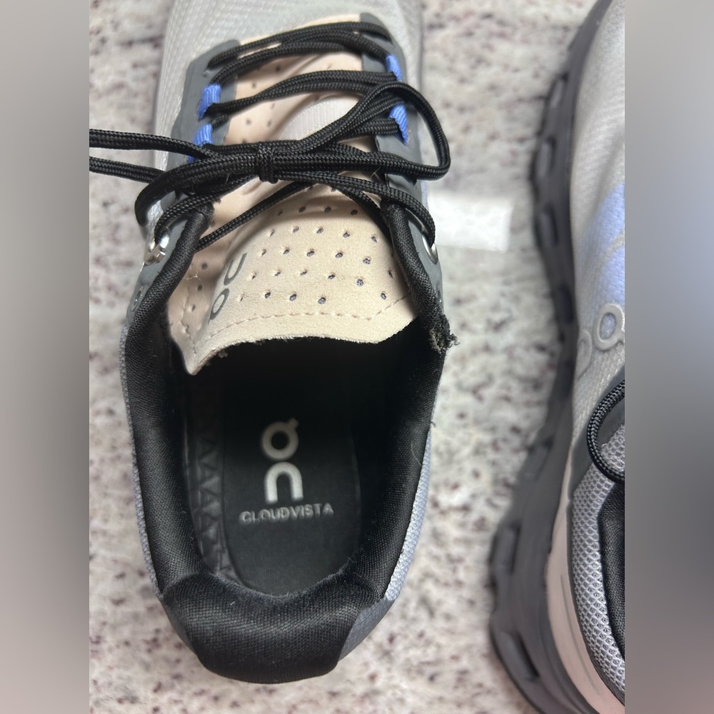 On Running Women's Trail Shoes - Gray, Blue, Cream - Picture 6 of 9